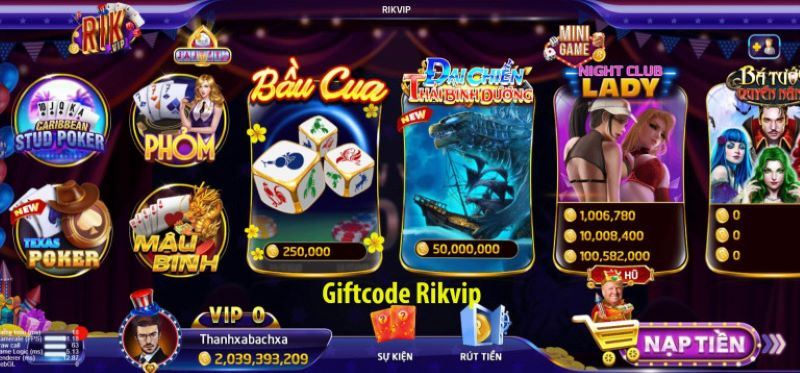 Thông tin về chương trình ưu đãi Giftcode RikVip