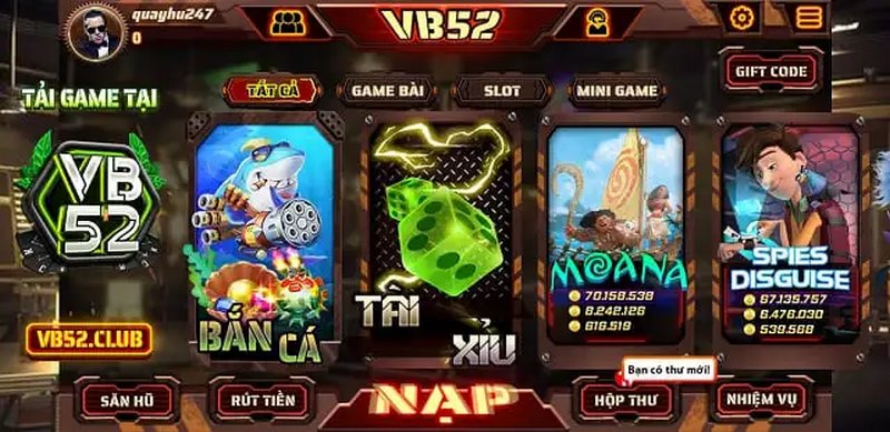 VB52 là một cổng game nổ hũ uy tín số một trên thị trường hiện nay