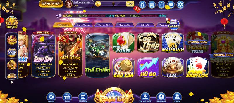 Sân chơi đang tạo ra các sảnh game hút lượng lớn khách hàng tham gia 