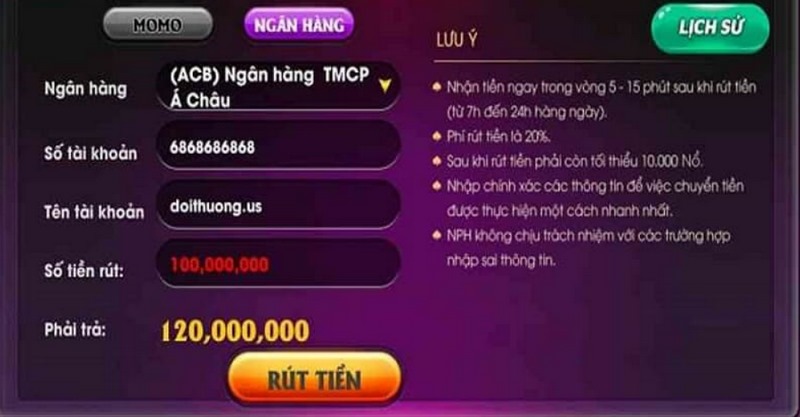 Hướng dẫn rút tiền Nổ hũ 39 siêu tốc