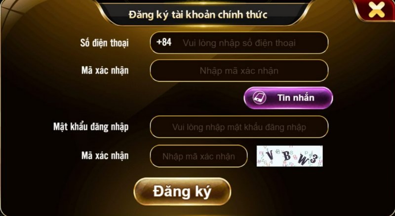 Đăng ký chơi tại G63 online không quá 5 phút