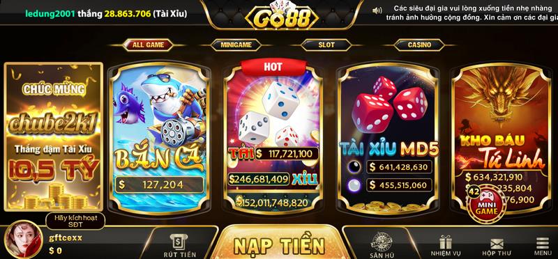 Đa dạng các ưu điểm giúp cổng game khẳng định được thương hiệu 