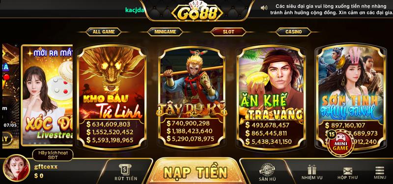 Nhiều siêu phẩm thuộc thể loại quay hũ đang là sự chọn lựa của game thủ 