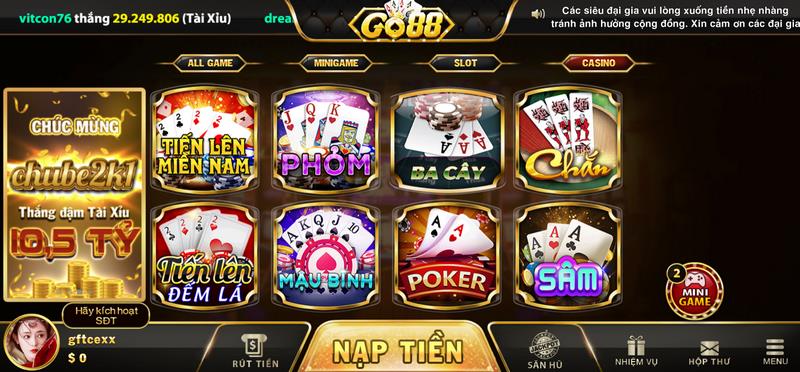 Game casino là sự chọn lựa hấp dẫn cho tất cả mọi người chơi 