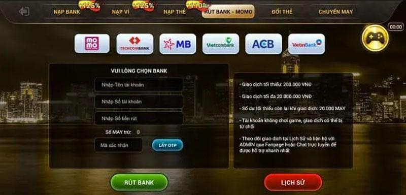 Các hình thức giao dịch tại cổng game triển khai đa dạng